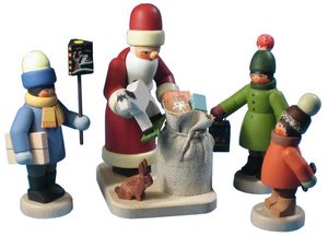 Mettengänger mit Weihnachtsmann