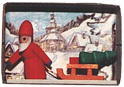Streichholzschachtel mit Knecht Ruprecht