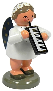 KWO Engel 5 cm mit Melodica (KWO 75678) Engel mit Melodica