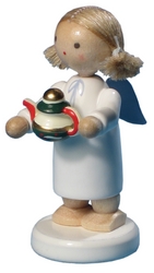 Flade Engel mit Teekanne (Flade 6156) Erzgebirgische Volkskunst: Engel mit Teekanne
