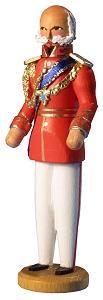 W. Werner Kaiser Franz-Josef von Österreich rot (W. Werner 2714) Erzgebirgische Volkskunst: Kaiser Franz-Josef von Österreich rot