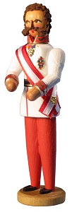 W. Werner Kaiser Franz-Josef von Österreich weiß (W. Werner 2715) Erzgebirgische Volkskunst: Kaiser Franz-Josef von Österreich weiß