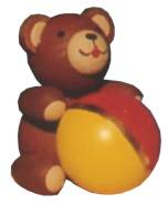Günter Reichel Glücksbärchen mit Ball (Günter Reichel 8.740.0.0) Erzgebirgische Volkskunst: Glücksbärchen  mit Ball