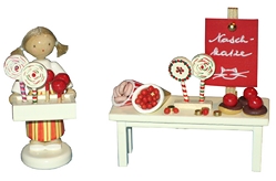 Flade Jahrmarktstand mit Naschereien (Flade 5507) Marktstand mit Naschereien