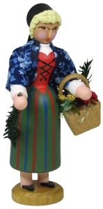 W. Werner Kräuterweibel  (W. Werner 2405) Erzgebirgische Volkskunst: Kräuterweibel 