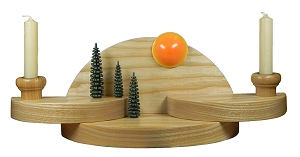 Flade Leuchterbogen, natur mit 3 Bäumen 