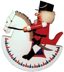 Dregeno Reiterlein Nußknacker Husar, 27,5 cm rot (Dregeno 012/007/R) Nußknacker 'Husar'