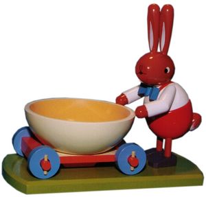 Leichsenring Osterhase, groß, mit Schale (Leichsenring 224/369) Osterhase (groß) mit Schale