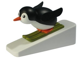Knut Dietze Pinguin Skispringer (Knut Dietze 05/22) Erzgebirgische Volkskunst: Pinguin 'Skispringer'