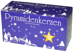 Dregeno Pyramidenkerzen,  Karton 50 Stck (Dregeno 050/500/honig) Erzgebirgische Volkskunst: Pyramidenkerzen (honig), 50 Stück