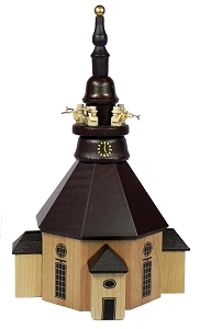 Dregeno Seiffener Kirche mit Turmbläser  (Dregeno 099/017) Seiffener Kirche mit Turmbläser