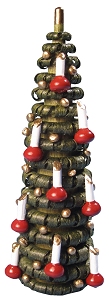 Flade Weihnachtsbaum 80 mm (Flade 3207.1) Erzgebirgische Volkskunst: Weihnachtsbaum 80 mm