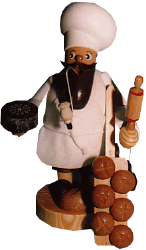 KWO Räuchermännchen Bäcker (KWO 21003) Erzgebirgische Volkskunst: Räuchermännchen Bäcker