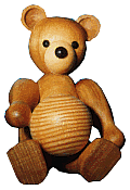 Roland Weber Bär, sitzend mit Ball (Roland Weber 109) Erzgebirgische Volkskunst: Bär / mit Ball