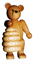 Roland Weber Bär mit Bienenkorb (Roland Weber 115) Erzgebirgische Volkskunst: Bär / mit Bienenkorb