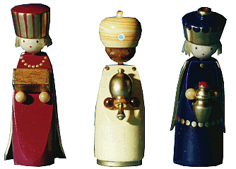 Flade Die Heiligen Drei Könige  (Flade 6206) Figuren zur Weihnachtskrippe: Die Heiligen Drei Könige 