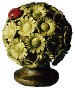 Flade Kugelbäumchen mit Marienkäfer  (Flade 3213) Erzgebirgische Volkskunst: Kugelbäumchen mit Marienkäfer / 
