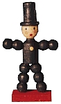 Flade Pflaumentoffel  (Flade 3030) Erzgebirgische Volkskunst: Miniatur 'Pflaumentoffel'