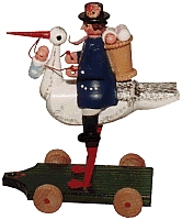 Dregeno Storchenreiter klein (Dregeno 225/020) Storchenreiter (klein, ca. 11,5cm)