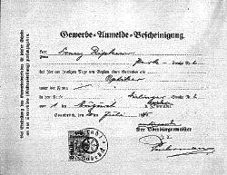 Gewerbeanmeldung 1945