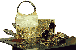 Handtasche und Sonnenbrille