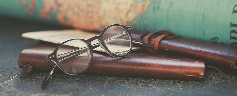 Brille im Vintage-Design