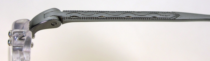 Brillenbügel Gravur 'Retro & Co' Ornament am Brillenbügel