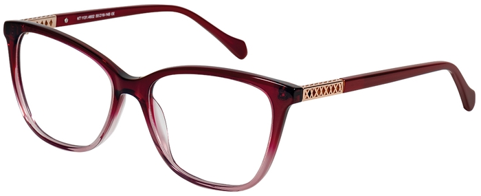 KT classics Unisex-Kunststoffbrille (KT classics 1131 4602 rot verlauf 55-16) Unisex-Kunststoffbrille aus der Kollektion 'KT classics'