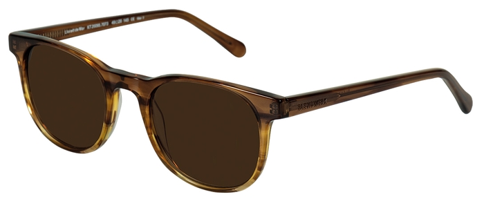 BLENDWERK Unisex-Sonnenbrille (blendwerk 20095 Lloret de Mar 7073 braun gelb verlauf (braun 85%) 46-20) Unisex-Sonnenbrille der Marke 'BLENDWERK'