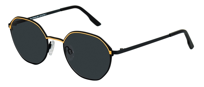 BLENDWERK Unisex-Sonnenbrille (blendwerk 20128 Es Camp de Mar 0071 nighthawk/sweet exotic / grau 85% 49-19) Unisex-Sonnenbrille der Marke 'BLENDWERK'