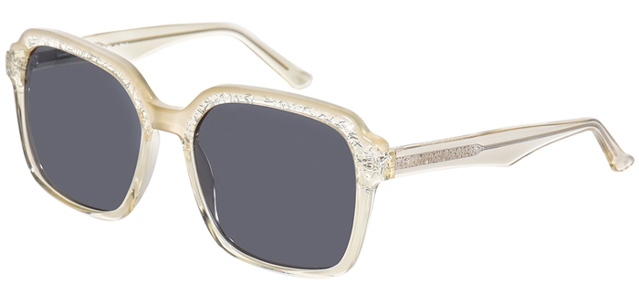BLENDWERK Unisex-Sonnenbrille (BLENDWERK 20138 Cavalaire 8036 gelb mit silber flitter+braun 85%l 56-18) Unisex-Sonnenbrille der Marke 'BLENDWERK'