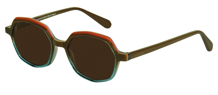 BLENDWERK Unisex-Sonnenbrille (BLENDWERK 20148 Ventimiglia 4610 braun/orange (braun 85%) 47-16) Unisex-Sonnenbrille der Marke 'BLENDWERK'