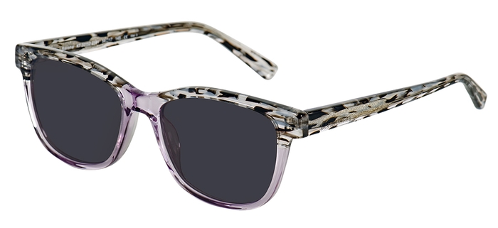 BLENDWERK Unisex-Sonnenbrille (BLENDWERK 20152 Savona 2181 schwarz marmoriert lila kristall+grau 85% 54-17) Unisex-Sonnenbrille der Marke 'BLENDWERK'