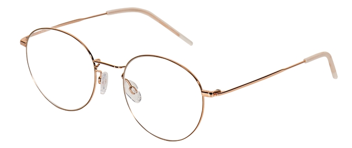 Retro & Co Damen-Metallbrille (Retro & Co 2122 3012 gold glänzend/gold matt 51-19) Damen-Metallbrille aus der Kollektion 'Retro & Co'