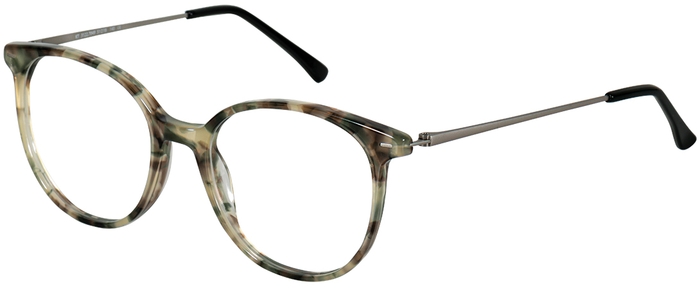 WHY NOT. Damen-Kunststoffbrille (whynot 3122 7049 grün camouflage/hellgrau matt 51-18) Damen-Kunststoffbrille aus der Kollektion 'WHY NOT.'