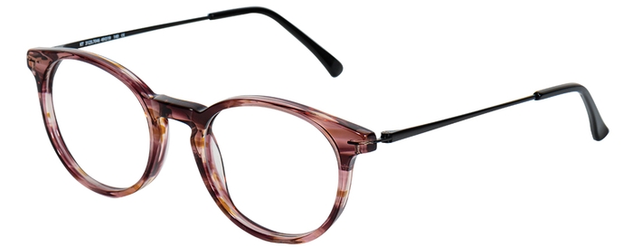 WHY NOT. Damen-Kunststoffbrille (whynot 3123 7046 lila/kristall/schwarz matt 49-19) Damen-Kunststoffbrille aus der Kollektion 'WHY NOT.'