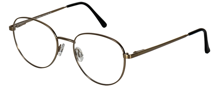 WHY NOT. Damen-Metallbrille (whynot 3138 6033 ant. gold matt 52-19) Damen-Metallbrille aus der Kollektion 'WHY NOT.'
