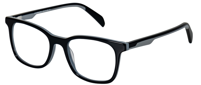 WHY NOT. Damen-Kunststoffbrille (whynot 3150 4600 schwarz/grau 48-17) Damen-Kunststoffbrille aus der Kollektion 'WHY NOT.'