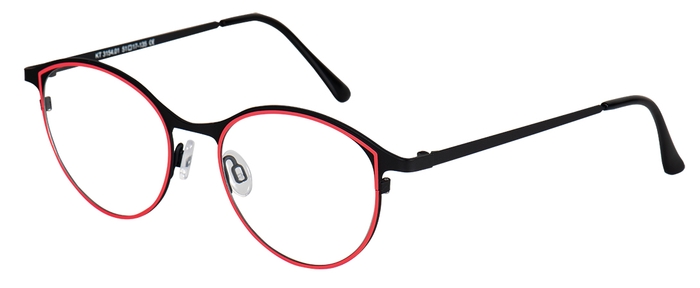 WHY NOT. Damen-Metallbrille (whynot 3154 01 schwarz/pink 51-17) Damen-Metallbrille aus der Kollektion 'WHY NOT.'
