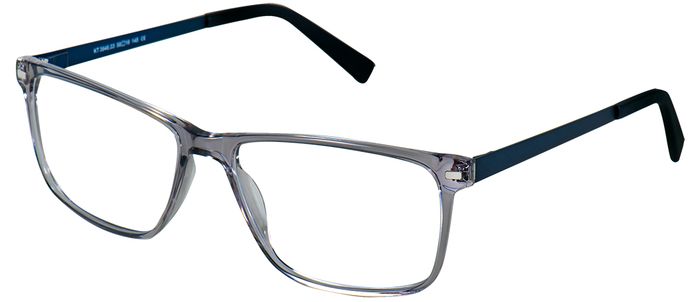 WHY NOT. Herren-Kunststoffbrille (whynot 3946 03 grau transparent/blau 58-16) Herren-Kunststoffbrille aus der Kollektion 'WHY NOT.'