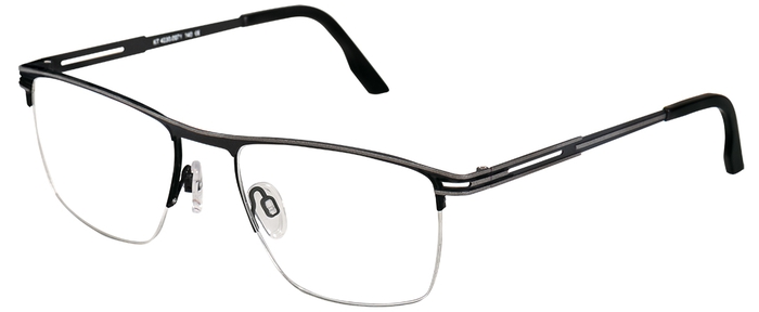 FRANK+FREI Unisex-Metallbrille (FRANK+FREI 4230 0071 nighthawk/anthracite 54-20) Unisex-Metallbrille aus der Kollektion 'FRANK+FREI'