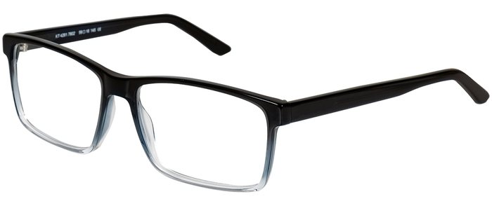 FRANK+FREI Unisex-Kunststoffbrille (FRANK+FREI 4261 7802 grau/blau/kristal transparent 59-16) Unisex-Kunststoffbrille aus der Kollektion 'FRANK+FREI'