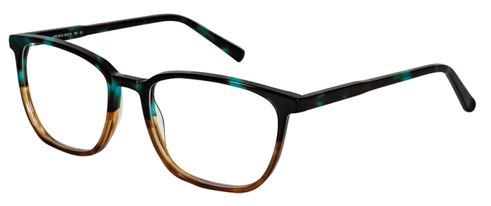 FRANK+FREI Unisex-Kunststoffbrille (FRANK+FREI 4263 8013 grün havanna/braun 54-18) Unisex-Kunststoffbrille aus der Kollektion 'FRANK+FREI'