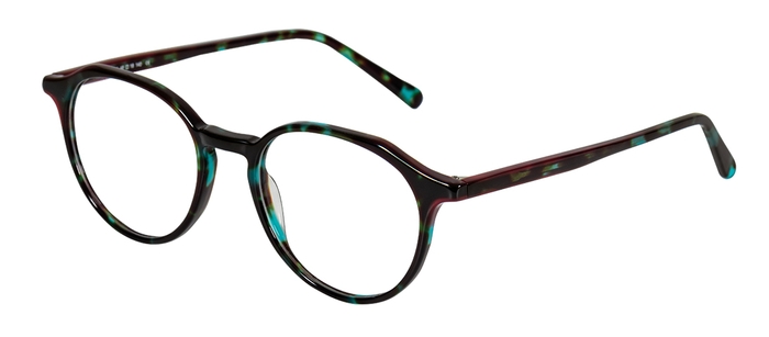 FRANK+FREI Damen-Kunststoffbrille (FRANK+FREI 4276 8031 grün havanna/rot laminiert 48-18) Damen-Kunststoffbrille aus der Kollektion 'FRANK+FREI'