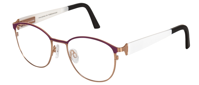 eyemax Damen-Metallbrille (eye:max 5179 0064 rose gold shiny/love affair 50-19) Damen-Metallbrille aus der Kollektion 'eyemax'