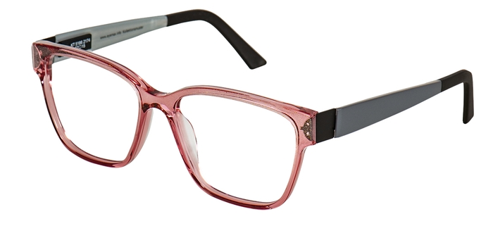 eyemax Unisex-Kunststoffbrille (eye:max 5186 2174 rosé glitzer/verlauf 52-15) Unisex-Kunststoffbrille aus der Kollektion 'eyemax'