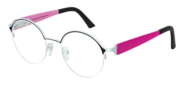 eyemax Unisex-Metallbrille (eye:max 5720 0021 milky dream/black tie 48-18) Unisex-Metallbrille aus der Kollektion 'eyemax'