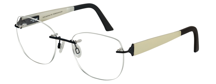 eyemax Unisex-Bohrbrille (eye:max 5737 0001 black tie (Form: 5737.D11) 53-18) Unisex-Bohrbrille aus der Kollektion 'eyemax'