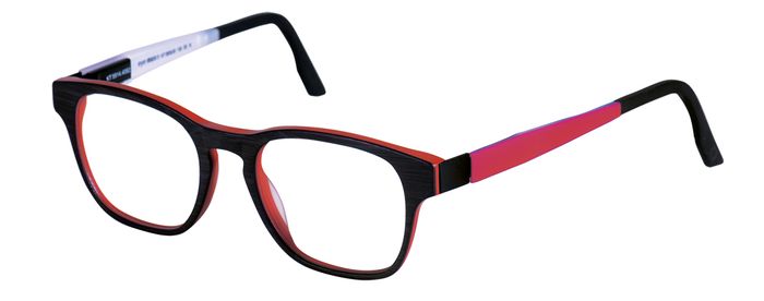 eyemax 8.0 Unisex-Kunststoffbrille (eye:max 5914 XS 4082 braun gelasert/rot matt 45-17) Unisex-Kunststoffbrille aus der Kollektion 'eyemax 8.0'