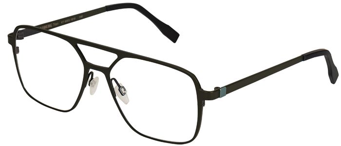 KOBERG Herren-Metallbrille (Koberg 6053 Titan 1910 grün/mint 57-17) Herren-Metallbrille aus der Kollektion 'KOBERG'